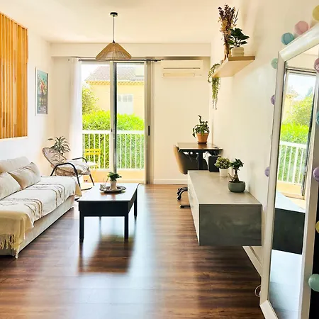 Apartment T2 With Parking, Air-conditioned, 10 Min From The Beaches Of Cannes *