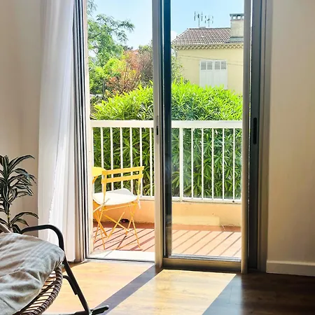 公寓 T2 With Parking, Air-conditioned, 10 Min From The Beaches Of Cannes