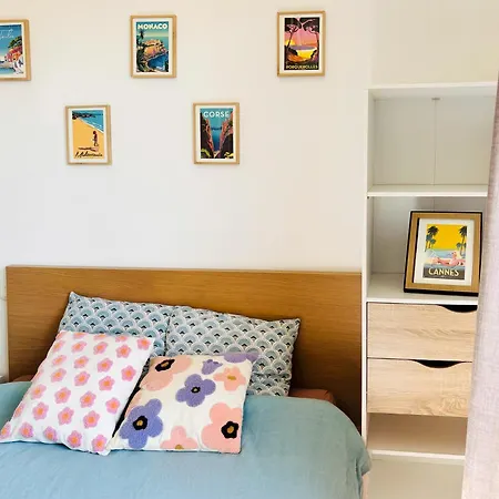 T2 With Parking, Air-conditioned, 10 Min From The Beaches Of Cannes 公寓